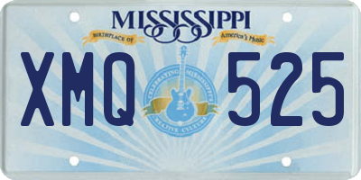 MS license plate XMQ525