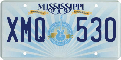 MS license plate XMQ530