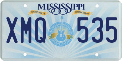 MS license plate XMQ535