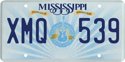 MS license plate XMQ539