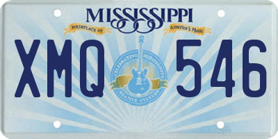 MS license plate XMQ546