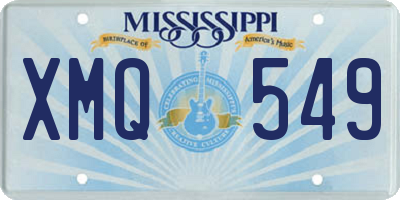 MS license plate XMQ549