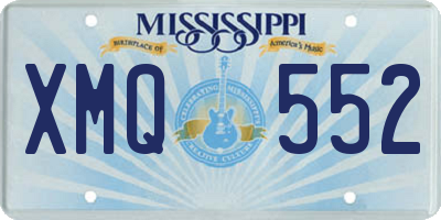 MS license plate XMQ552