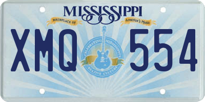 MS license plate XMQ554