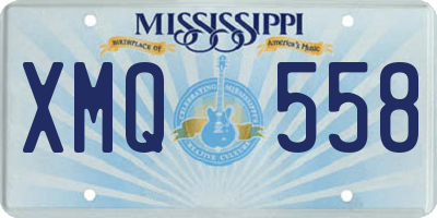 MS license plate XMQ558
