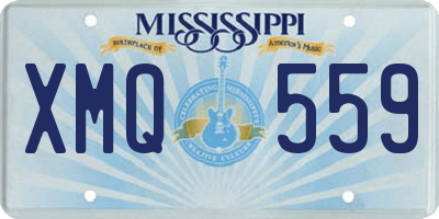 MS license plate XMQ559