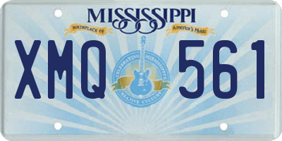 MS license plate XMQ561
