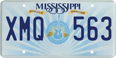 MS license plate XMQ563