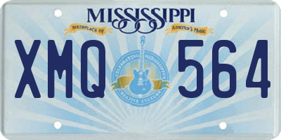 MS license plate XMQ564