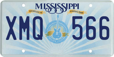 MS license plate XMQ566