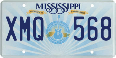 MS license plate XMQ568