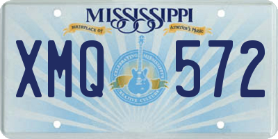 MS license plate XMQ572