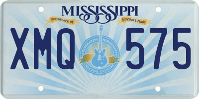 MS license plate XMQ575