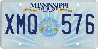MS license plate XMQ576