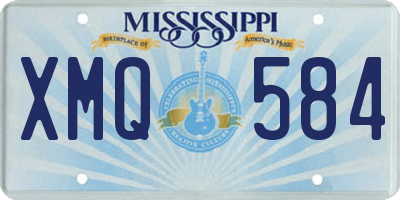 MS license plate XMQ584