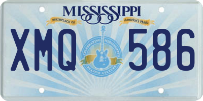 MS license plate XMQ586