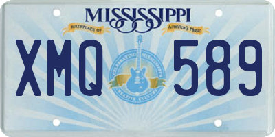 MS license plate XMQ589