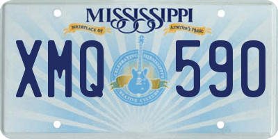 MS license plate XMQ590