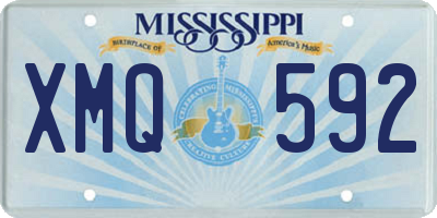MS license plate XMQ592