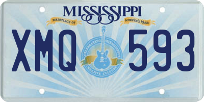 MS license plate XMQ593