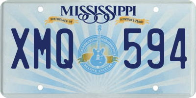 MS license plate XMQ594