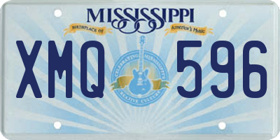 MS license plate XMQ596