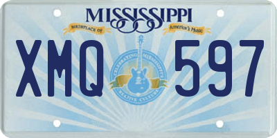MS license plate XMQ597