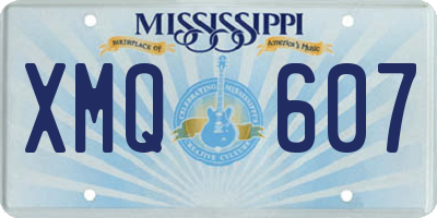 MS license plate XMQ607