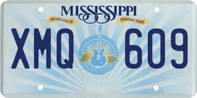 MS license plate XMQ609