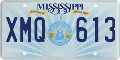 MS license plate XMQ613