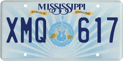 MS license plate XMQ617