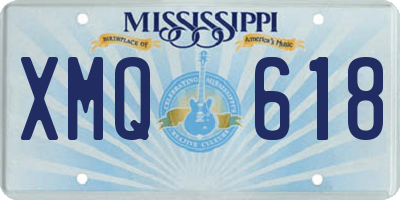MS license plate XMQ618