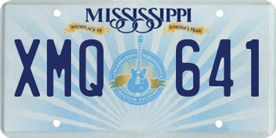 MS license plate XMQ641