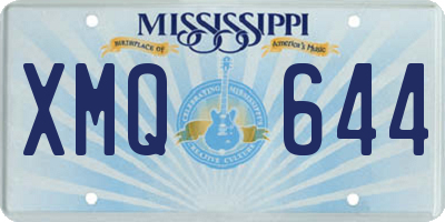 MS license plate XMQ644