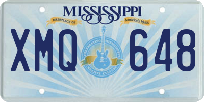 MS license plate XMQ648