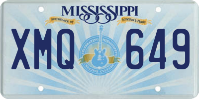 MS license plate XMQ649