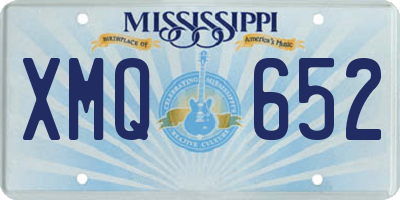 MS license plate XMQ652