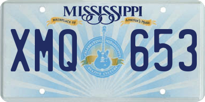 MS license plate XMQ653