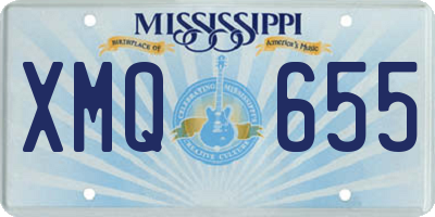 MS license plate XMQ655