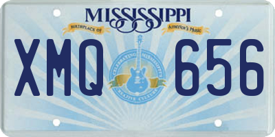 MS license plate XMQ656