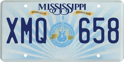 MS license plate XMQ658