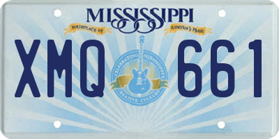 MS license plate XMQ661