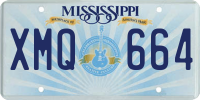MS license plate XMQ664