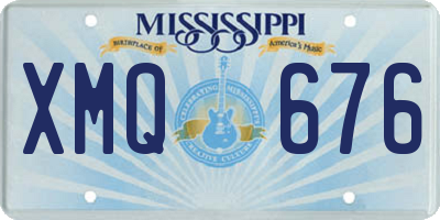MS license plate XMQ676