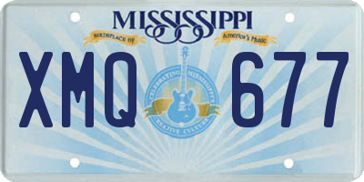 MS license plate XMQ677
