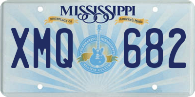 MS license plate XMQ682