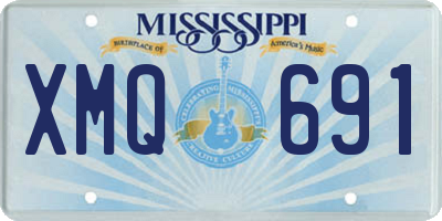 MS license plate XMQ691