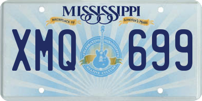 MS license plate XMQ699