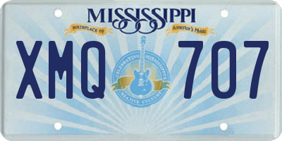 MS license plate XMQ707