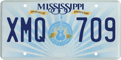 MS license plate XMQ709